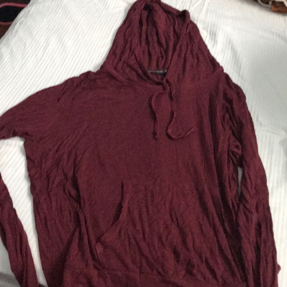 Brandy Melville Maroon Hoodie